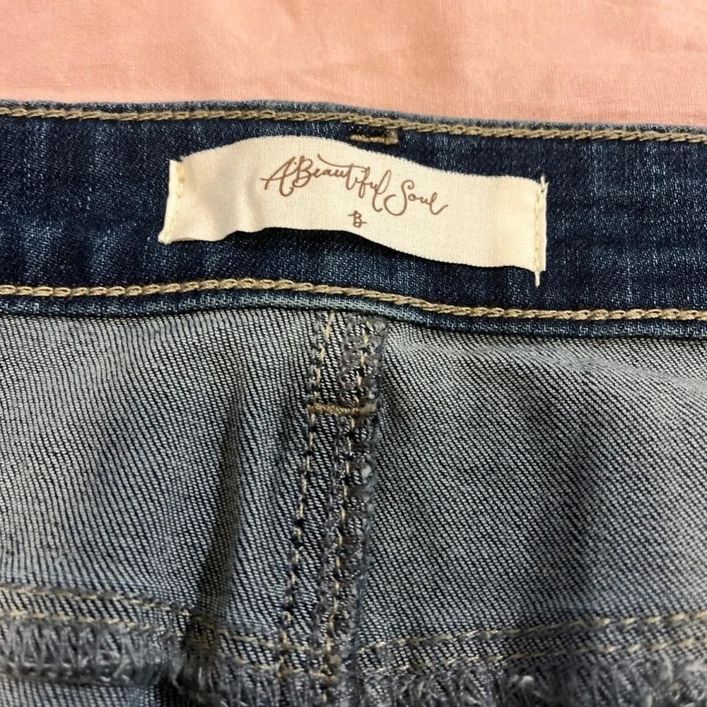 A Beautiful Soul Short Denim Boho Stonewashed Costal Cowgirl Skirt Sz 18/20 NWT